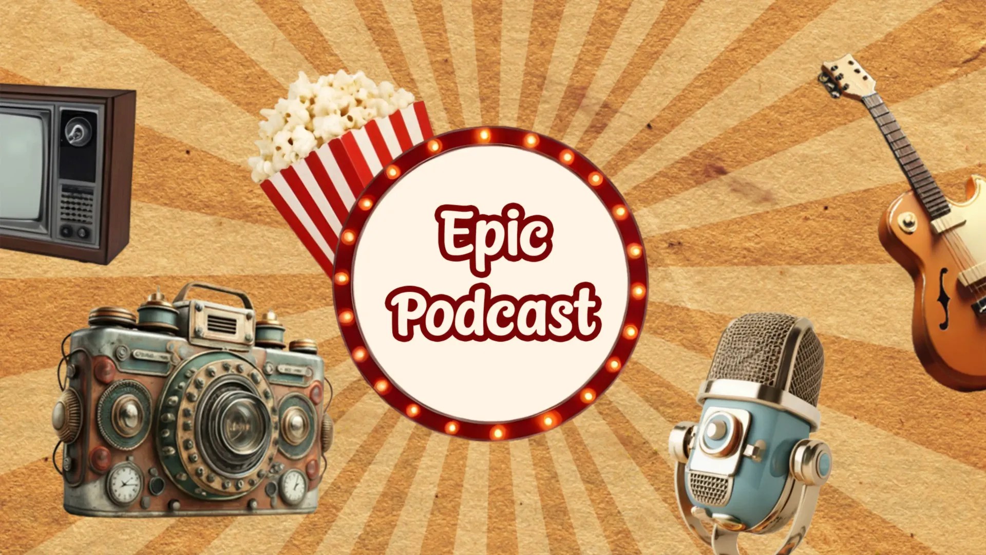 Epic Retro Podcast Opener After Effects Templates